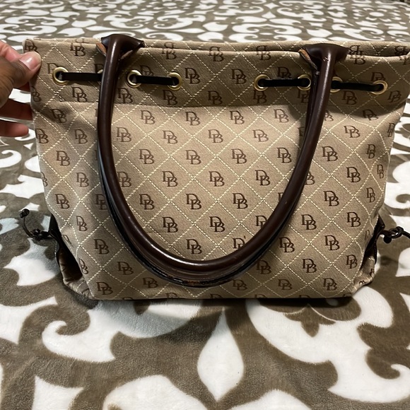 Dooney & Bourke Signature Print Satchel - Picture 4 of 15